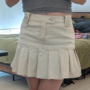 Wild Fable Cream Mini Skirt